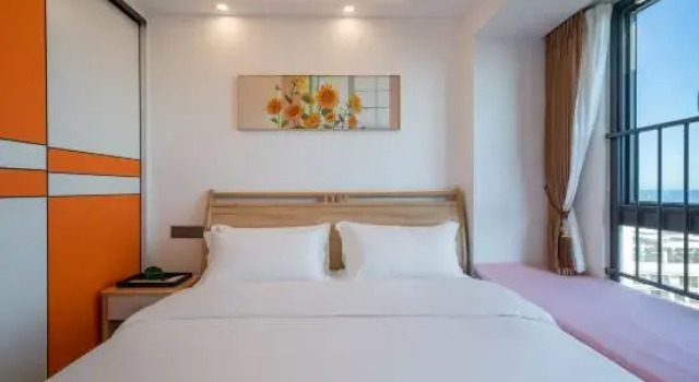Люкс с балконом и с видом на море Floral Hotel·Nanao Green Water Blue Bay light luxury Hotel