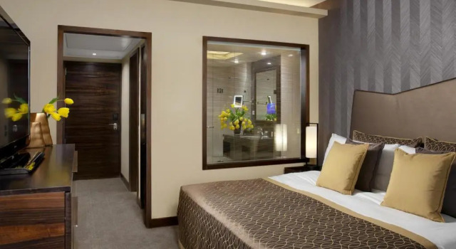 Executive Dreier Zimmer mit Blick auf die Bucht Dan Carmel Haifa