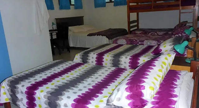 Кровать в общем номере Travellers Budget Motel
