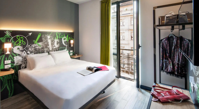 Двухместный номер с балконом Spice Hotel Milano