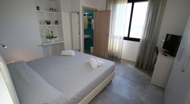 Двухместные апартаменты Superior c 1 комнатой с балконом и с видом на море Residence Hotel Angeli
