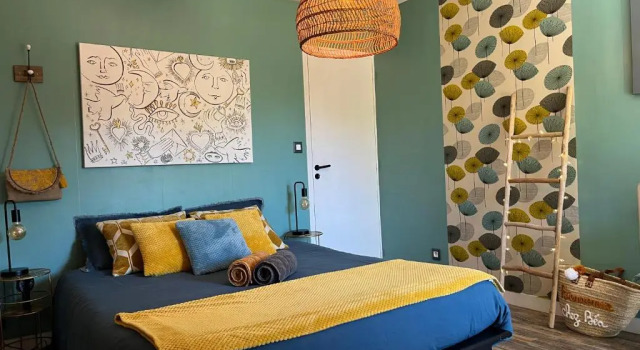 Номер Standard Chez Béa Calme avec sa jolie vue sur jardin, confort assuré