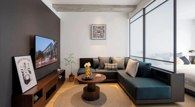 Двухместный люкс с видом на город base-Beijing Wangfujing Serviced Apartment