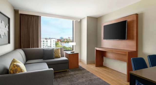 Люкс c 1 комнатой с видом на залив Homewood Suites By Hilton Wilmington Downtown