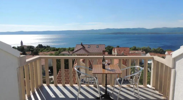 Апартаменты с 2 комнатами с видом на море Villa Ana