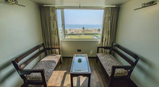 Четырёхместный номер Deluxe c 1 комнатой с видом на море Hotel Holiday Resort