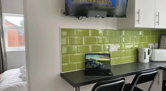 Студия с видом на город Modern 1 bed studios for comfy stay in Preston