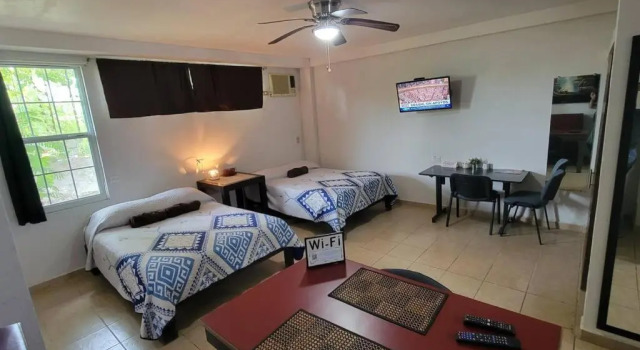 DepaB privado, centrico,Wifi 80 mb ,aire acondicionado ,cocina, cochera techada,