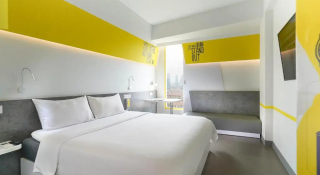 Deluxe dublă cameră cu vedere la oraș YELLO Hotel Manggarai Jakarta