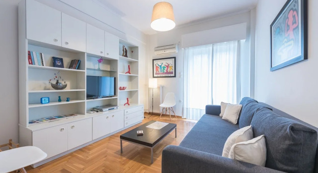 Апартаменты с 2 комнатами с балконом Relaxing Koukaki Apartment by CloudKeys