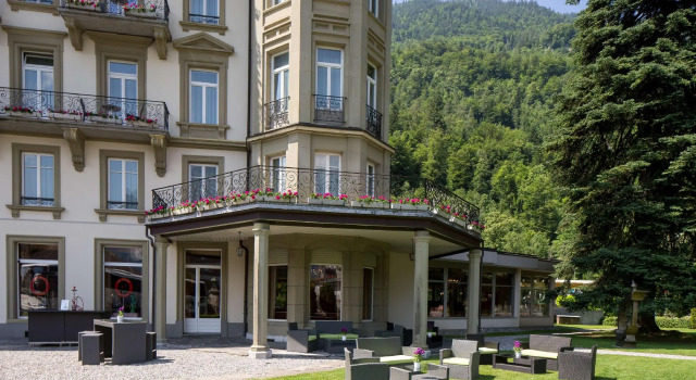 Grand Hotel Beau Rivage Interlaken, Забронировать Отель Интерлакен Берн кантон, рядом с Железнодорожный вокзал Интерлакен Западный