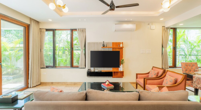 ELIVAAS 3 BHK Pvt Pool & Bar - Villa Valerie, Book Villa Villas in Goa, Villa