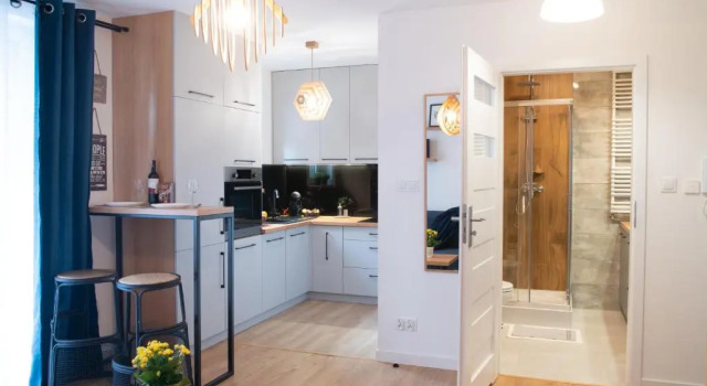 Апартаменты Apartament Niebieski - Okrzei (Garaż, Targi)