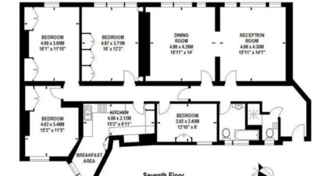 Апартаменты Buckingham Palace 4BR Family Stay Cathedral View