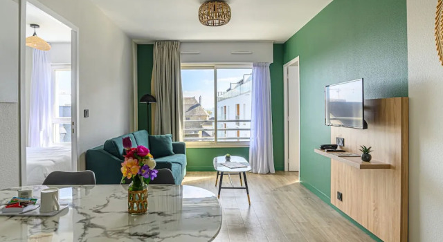 Апартаменты Standard с 2 комнатами Appart Hôtel Le Liberté Vannes Centre-Ville