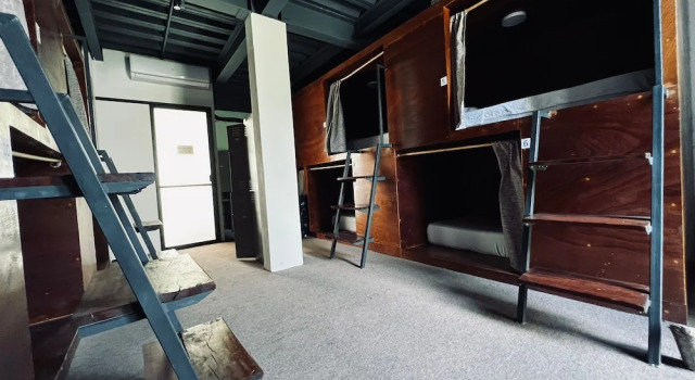 Кровать в общем номере Hostel Aldea T'zunun