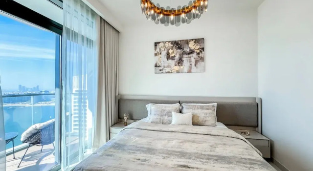 High floor Panoramic 2BR & Private Beach, Забронировать Апартаменты/квартира Апартаменты Эмирата Дубая, рядом с Международный яхт-клуб Дубая, Апартаменты/квартира