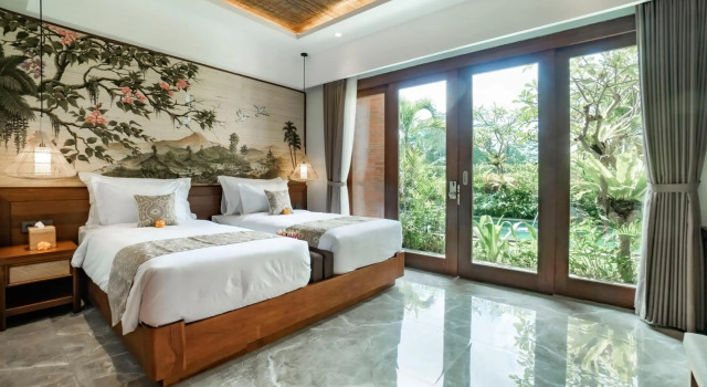 Uma Shanti Villa, Rezervovat Vila Chaty v Bali, Chalupa