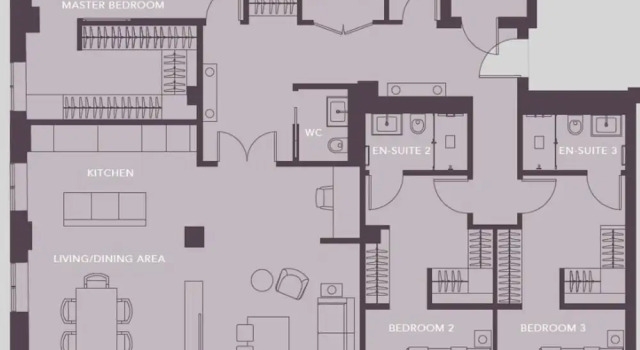 Апартаменты 3-bed Deluxe Apt 101