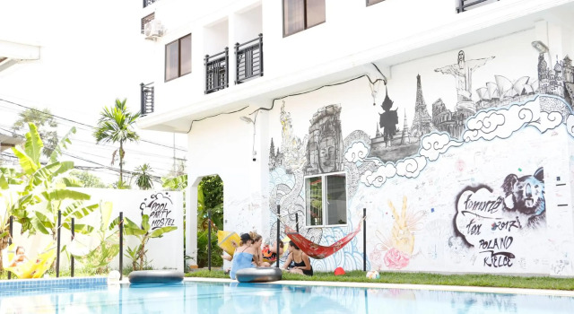 Pool Party Hostel, Boek Hostel Hotels in Siem Reap met parkeren, Parkeren