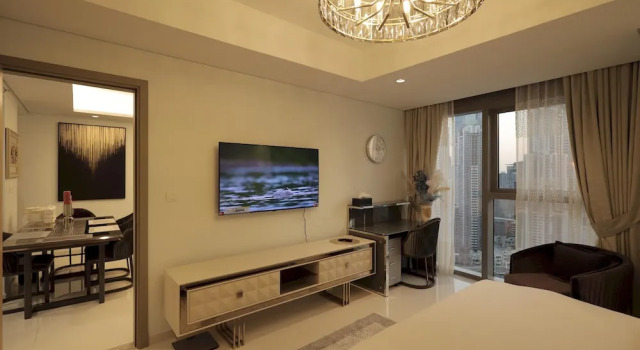 PTR 3001-lovely 1 Bedroom in Paramount Midtown, Забронировать Апартаменты/квартира Аль-Васл , рядом с Marasi Promenade