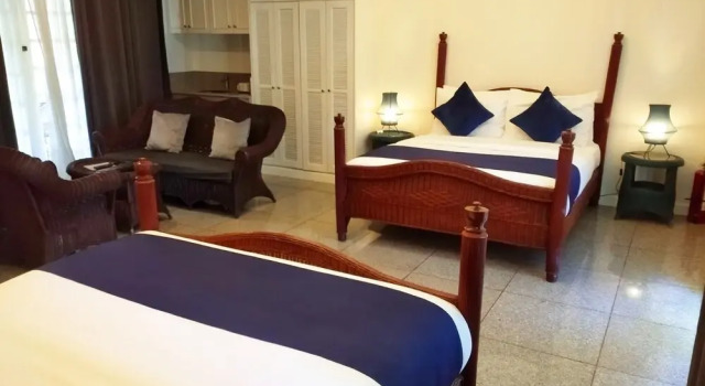 Четырёхместный номер Deluxe с видом на бассейн Chateau Bleu Resort