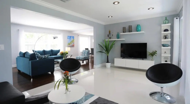 Modern Miami Family Home Mins From The Beaches, Réserver Hôtel Bayshore Floride