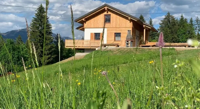 Семейное шале с 2 комнатами с видом на горы Chalets und Apartments Hauserhof Nassfeld