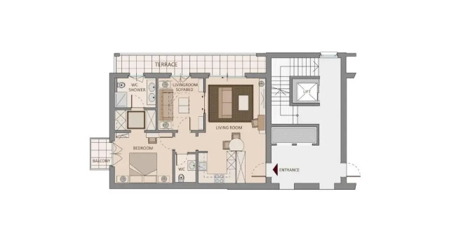Апартаменты с балконом Delta Resort Apartments