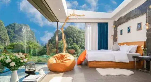 Люкс Yangshuo Yulong River Gauche Hotel