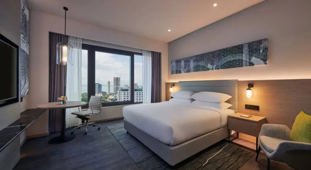 Standardní pokoj a výhledem na moře Courtyard by Marriott Penang