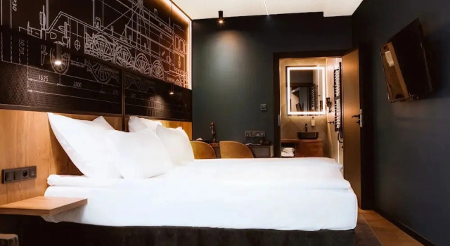Двухместный номер Deluxe с балконом Butikowy Hotel M23 Katowice Centrum