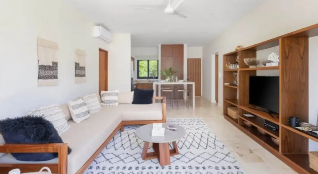 APARTAMENTO DE LUJO x 6 PAX  Aldea Zamá, Rezerwuj Apartament Hotele w Quintana Roo z parkingiem, Parking