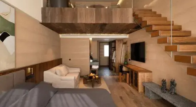 Кровать в общем номере Дуплекс Yunqi·Dali | Parent-Child•Garden•Mountain View Hotel (Erhai S Bay Ecological Corridor Branch)