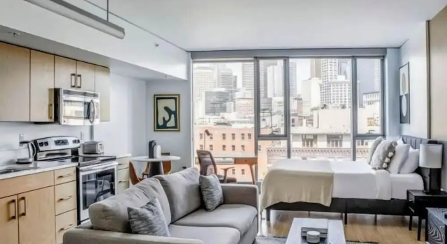 Beautiful Apt AC Downtown Pike TMobile, Забронировать Апартаменты/квартира Апартаменты Сиэтла, рядом с Небоскреб "Смит Тауэр", Апартаменты/квартира