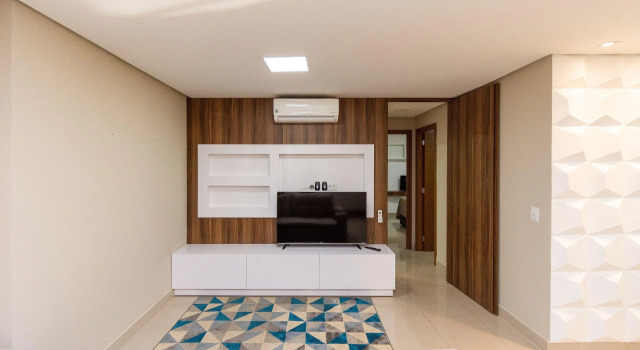 Elegante apartamento de 2 quartos no Setor Bueno - Andar Alto - Ed The Expression - TH501, Забронировать Апартаменты/квартира Setor Bueno Гояния, рядом с T-25 Square
