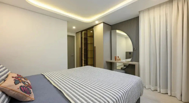 Апартаменты Deluxe с 2 комнатами с балконом и с видом на море Ayaz Suites