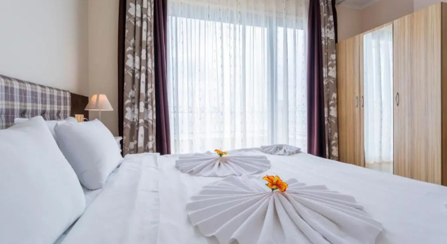 Апартаменты c 1 комнатой с балконом и с видом на море Gardenia Beach Palace Aparthotel