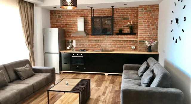 Апартаменты с 2 комнатами с частичным видом на море Aquamarine Apartments