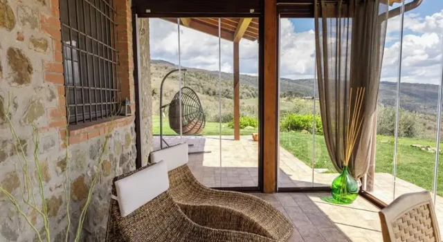 Четырёхместный коттедж Grand с видом на озеро Di Colle in Colle - Agriturismo