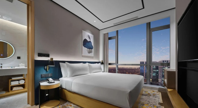 Двухместный люкс Deluxe Hilton Garden Inn Beijing Haidian Daoxiang Lake