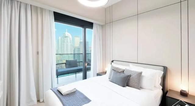 Skyline Elegance Fountain View 3BR in Downtown, Забронировать Апартаменты/квартира Дубай Эмират Дубай, рядом с Дубайский аквариум