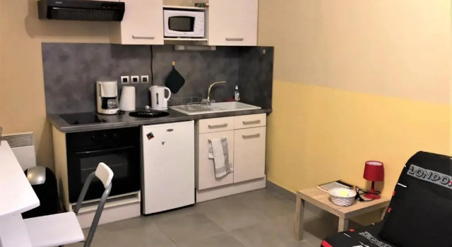 studio - baignoire - prêt de vtt - lave linge