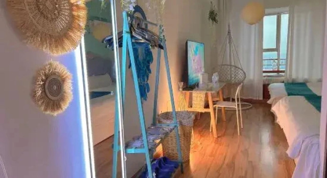Кровать в общем номере Zibo Baiyueguang Homestay