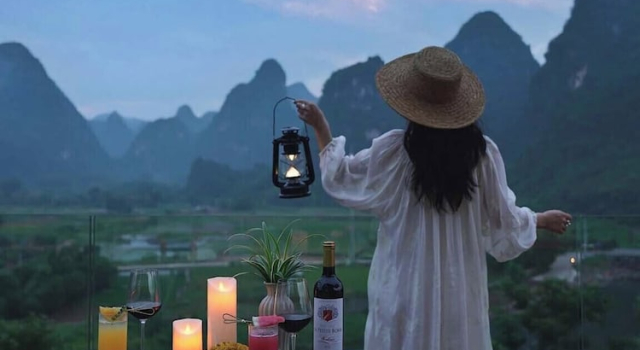 Yangshuo Fadai overhanging hot spring light luxury hotel, Book Hotel Hotels in Yangshuo with a Pool, Swimming Pool