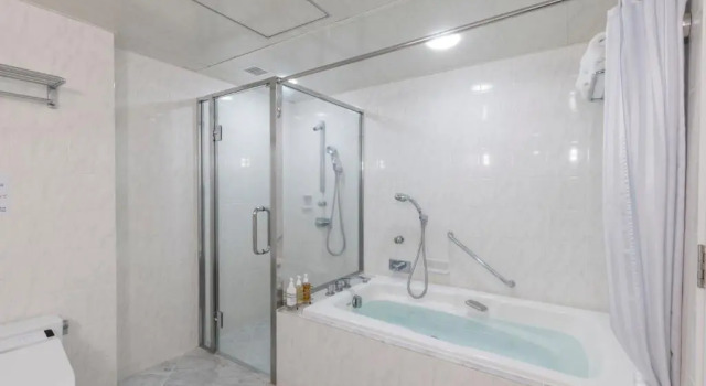 Четырёхместный номер Standard с видом на окрестности SHIROYAMA HOTEL kagoshima