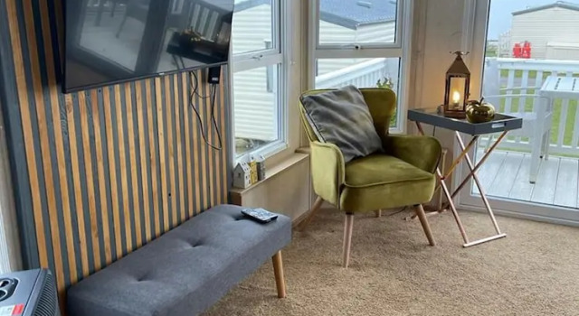 Stunning 3-Bed Caravan with sea views, Забронировать Дом для отпуска Отели Тиссайд с бассейном, Бассейн