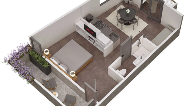 Студия City24 Condo Hotel Little Italy Mission Hills