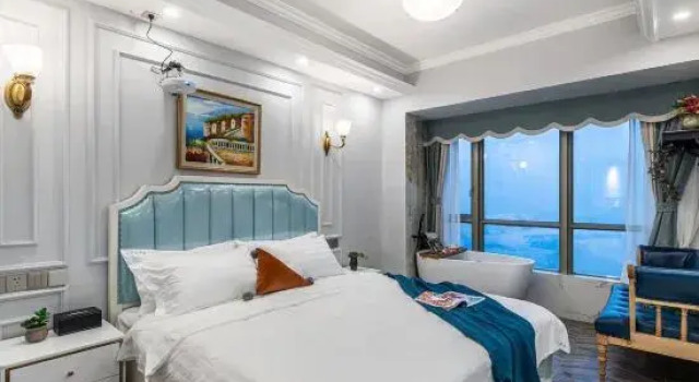 Двухместный люкс с 5 комнатами с видом на реку Huike Homestay