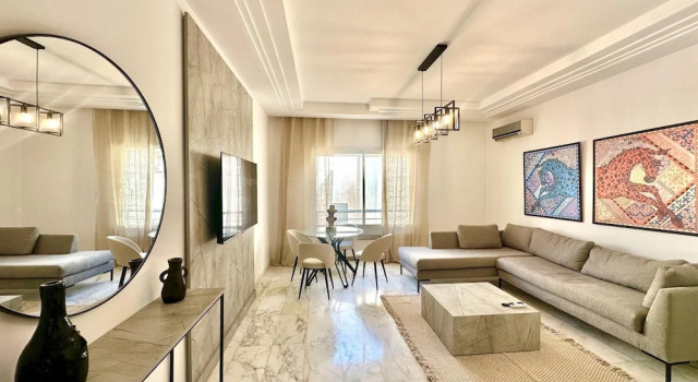Апартаменты Elyssa Superbe Appartement aux Jardins de Carthage